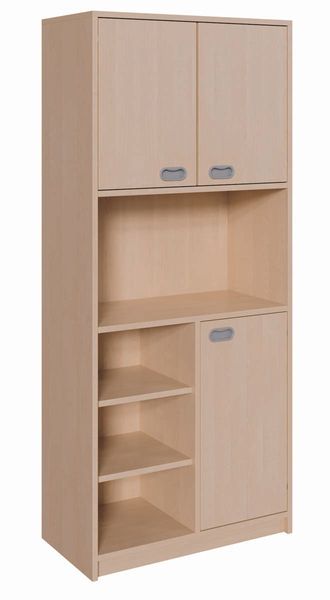 Schrank mit 2 Türen und Regalfächern, mit Mittelwand (B/H/T: 102 x 180 x 40 cm)