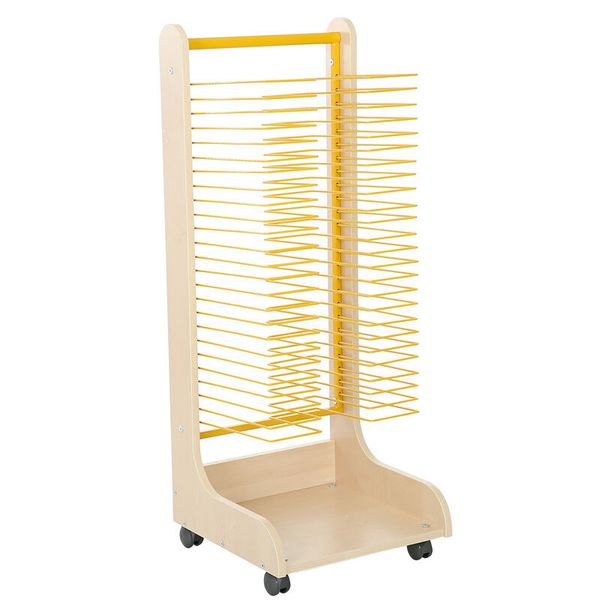 Trockenwagen bis DIN A3 auf Rollen, mit 25 Ablagen Trockenwagen bis DIN A3 auf Rollen, mit 25 Ablagen