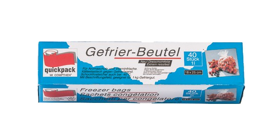Gefrierbeutel 1 L, 4x40 Stück