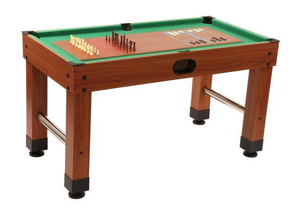 Tischkicker, Miniatur-Billard, Holzoberfläche, Holzbeine, Spieltisch