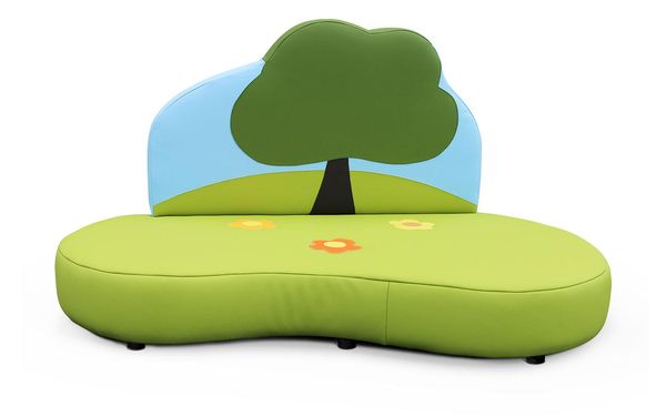 Kindersofa Natur, Sitzhöhe 25 cm