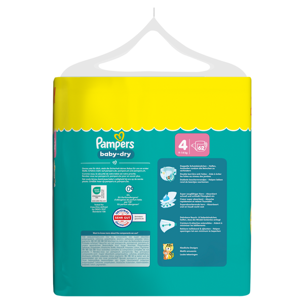 PAMPERS Baby Dry Gr. 4, Maxi 9-14kg, (verschiedene Verpackungsgrößen)