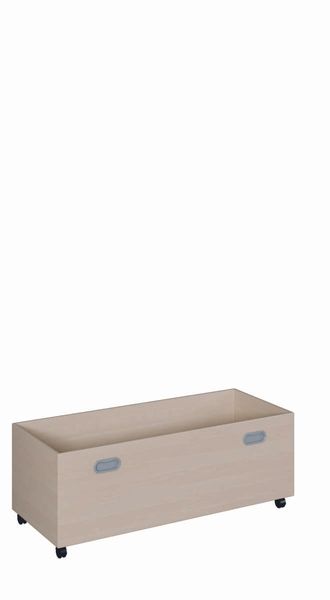 Rollkasten aus melaminbeschichteter Spanplatte (B/H/T: 96 x 36 x 38 cm)