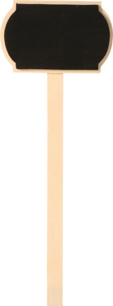 Schiefertafel, Kleines Schild, Tafelschilder, Holzstiel, cremefarbener Rahmen