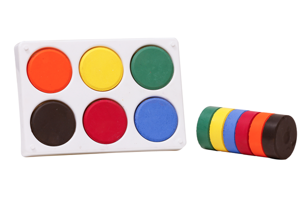 Temperablöcke, 6 Stück, 44 mm, gemischt Temperablöcke, 6 Stück, 44 mm, gemischt