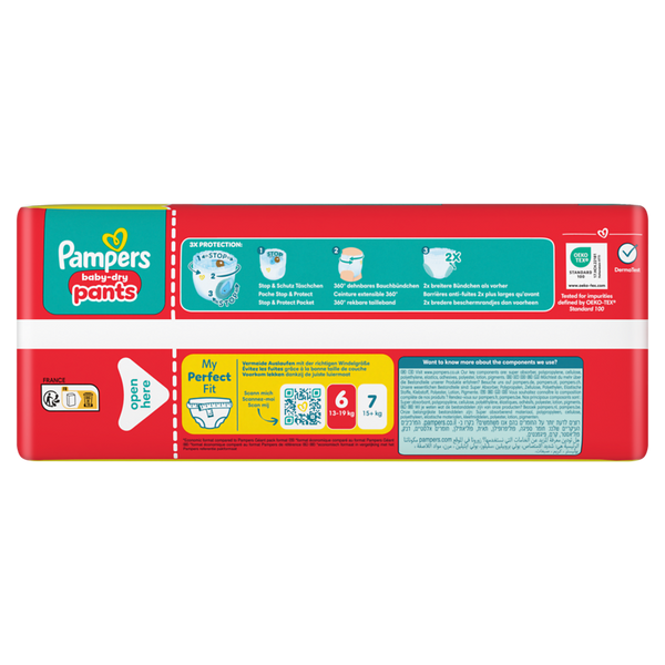 PAMPERS Baby Dry Pants Gr. 6, Extra Large 13-19 kg, (verschiedene Verpackungsgrößen)
