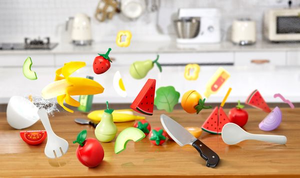 HAPE Obst-Set mit 9 Teilen, ab 3 Jahre