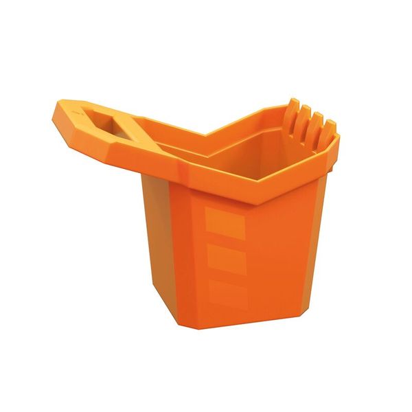Eimer, Aufbewahrung, Orange, Küche, Kunststoff