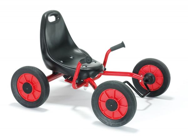 go-kart, kettcar, schild, rot, vier räder