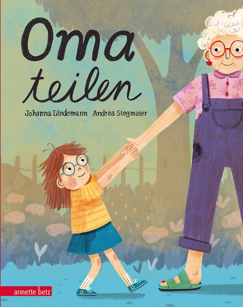 Elternteil, Oma, Handhalten, Buchcover, Illustration