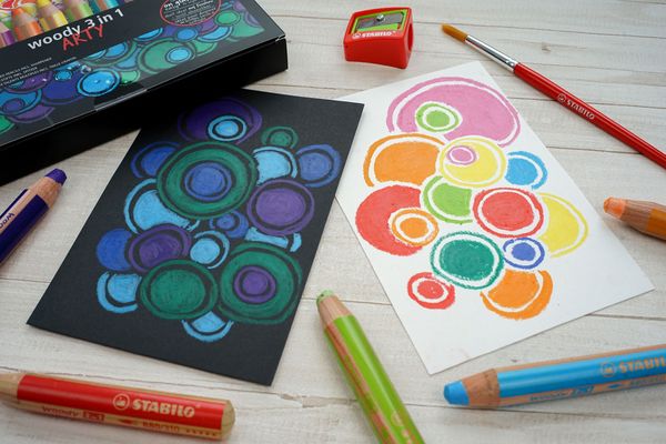 STABILO Woody 3in1 Malstifte, 5 Stück, Farbe wählbar