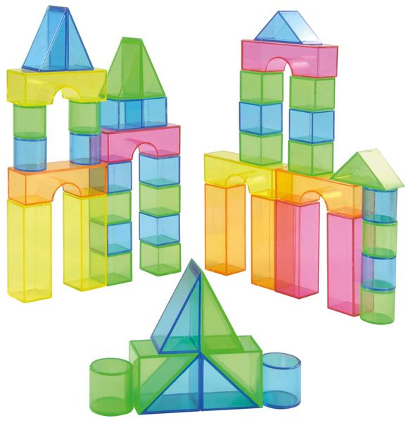 Bausteine, Klemmbausteine, Transparente Bausteine, Kinderbauspiel, Konstruktionsspielzeug