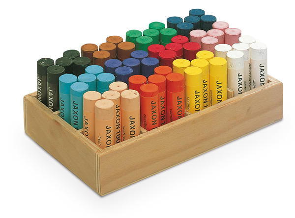 Wandkreide, Kreidekasten, Holzkiste, bunte Kreide, Schulbedarf