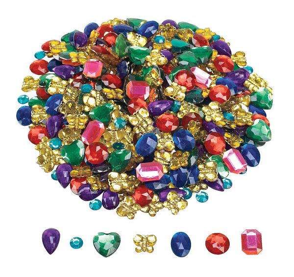 Große XXL Schmucksteine im Maxipack, 700 Stück, 455g Große XXL Schmucksteine im Maxipack, 700 Stück, 455g