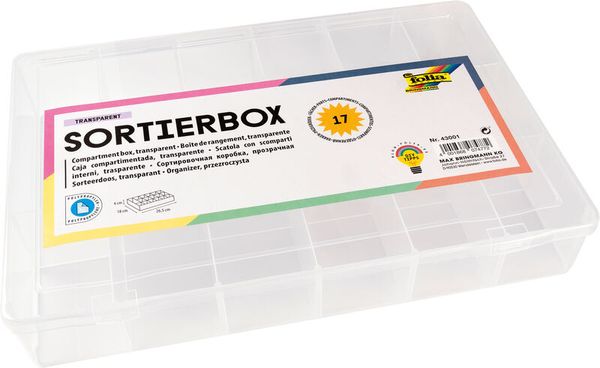 FOLIA Sortierbox, 18 x 26,5 x 4 cm