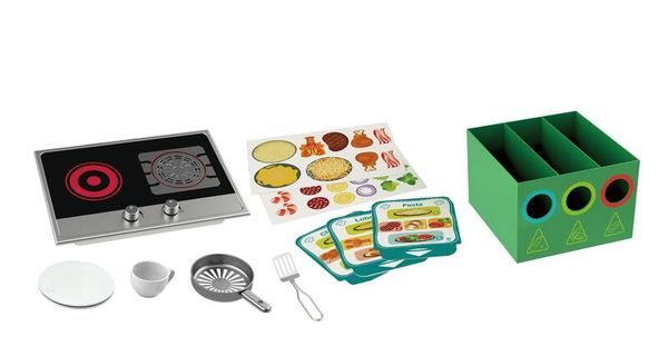 HAPE Deluxe Spielküche mit Mikrowelle und Herd, ab 3 Jahre