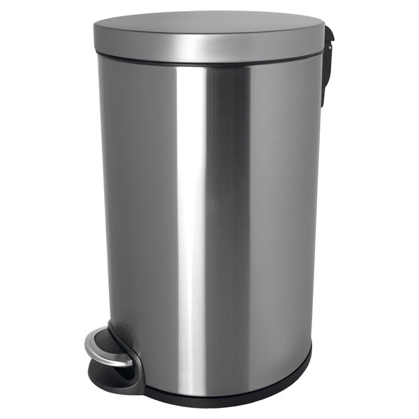 Helit Tretabfalleimer Silent Edelstahl, 12l