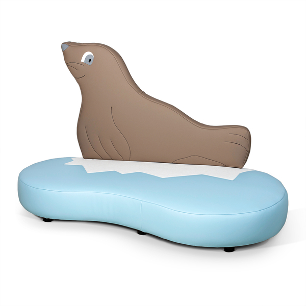 Kindersofa Robbe, Sitzhöhe 25 cm