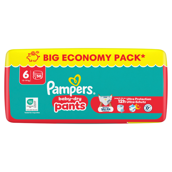 Baby- Windeln, Pampers, Hose, 6 Stück, Sparpackung