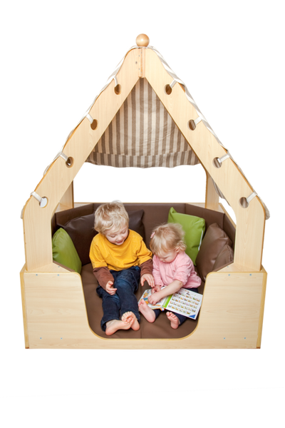 Kuschelhöhle mit Sitzpolster + Stoffdach, LxBxH: 110 x 110 x 143 cm Kuschelhöhle mit Sitzpolster + Stoffdach, LxBxH: 110 x 110 x 143 cm