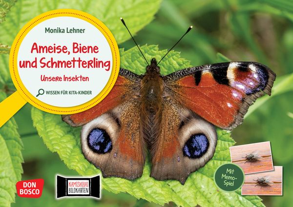 Kamishibai Bildkarten und Memospiel  - Ameise, Biene und Schmetterling. Unsere Insekten Kamishibai Bildkarten und Memospiel  - Ameise, Biene und Schmetterling. Unsere Insekten