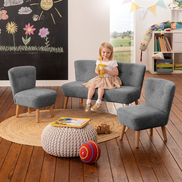 Sofa 2-Sitzer Dolly, Sitzhöhe 30 cm, Stoff & Farbe wählbar