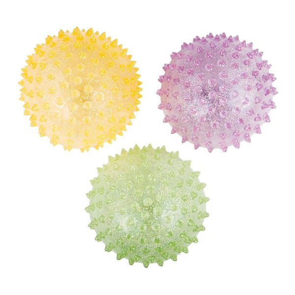 Glitter-Noppenbälle, Ø 10 cm, 3 Stück
