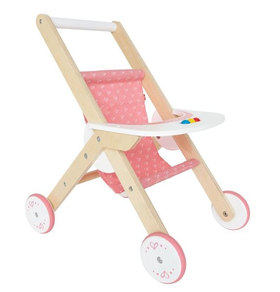 Puppenwagen, Holz & Gummi, BxTxH: 33 x 45 x 52 cm Puppenwagen, Holz & Gummi, BxTxH: 33 x 45 x 52 cm