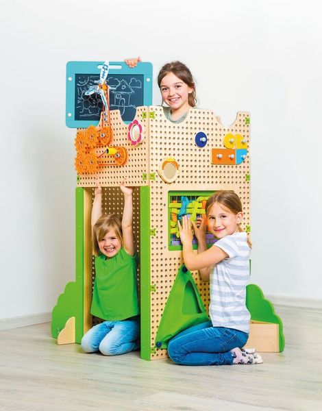 PLUG IT "Activity Spielhaus Set", 136-tlg. PLUG IT "Activity Spielhaus Set", 136-tlg.