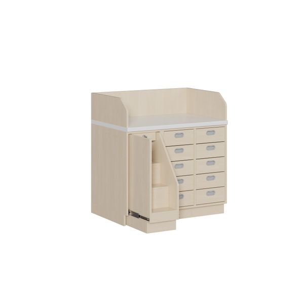 Kinderkommode, Wickelaufsatz, Holzkommode, Schubladenbox, Haushaltsmöbel