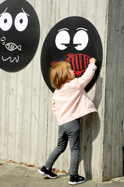 Kreidetafel Emotionen - Outdoor - 5er Set