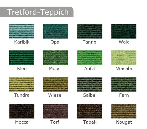 tretford-teppich, textile, teppich, grün, musterlos
