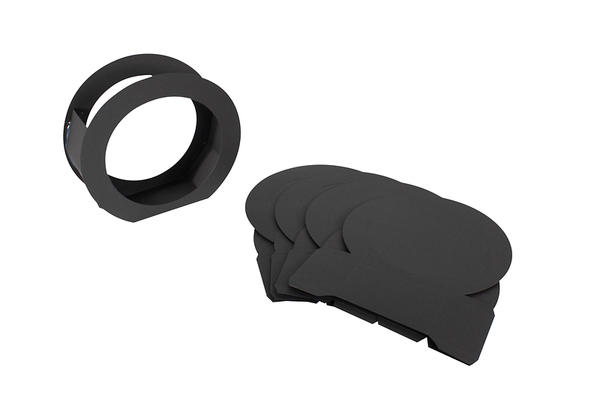 FOLIA Laternen-Rohlinge rund, Fotokarton, Farbe wählbar, Ø 19cm, 5 Stück