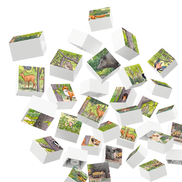 HUBELINO Puzzle Tiere des Waldes (35-teilig), ab 4 Jahre