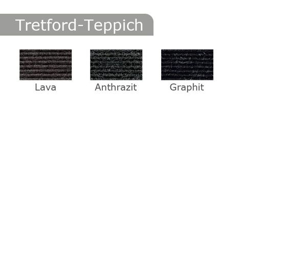 Tretford-Teppich, Lava, Anthrazit, Graphit, Stoffstruktur