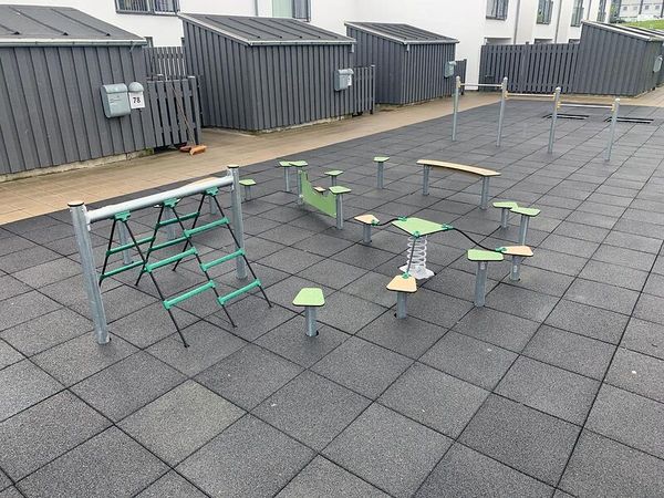 Hindernisparcours, Ø-Form