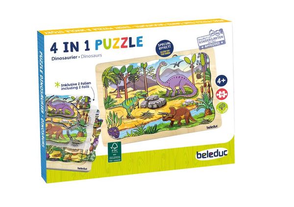 Lagen-Puzzle "Dinosaurier", 45 Teile, ab 4 Jahre Lagen-Puzzle "Dinosaurier", 45 Teile, ab 4 Jahre