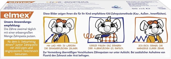Elmex Kinderzahncreme 2-6 Jahre, 12x50ml Elmex Kinderzahncreme 2-6 Jahre, 12x50ml