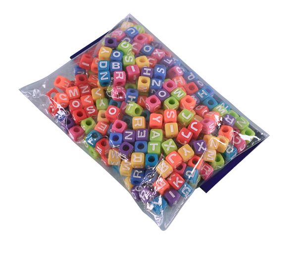 Kunststoffperlen Buchstaben bunt, 300 Stück Kunststoffperlen Buchstaben bunt, 300 Stück