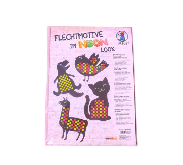 Neon-Motiv, Faser-Motiv, Flecht-Design, Tier-Schablone, Kinderzimmer-Deko