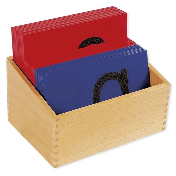Sandpapier Kleinbuchstaben, Montessori Premium