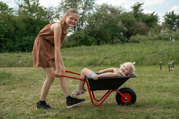 Kinder, Karren, Garten, Spielzeug, Wagen