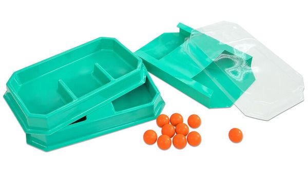 Sucrier, Lunchbox, Bols de rangement, Turquoise, Gélules oranges