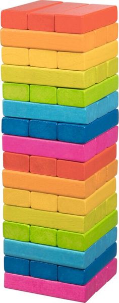 GOKI Geschicklichkeitsspiel Wackelturm, Regenbogen, 48 Teile, ab 4 Jahre GOKI Geschicklichkeitsspiel Wackelturm, Regenbogen, 48 Teile, ab 4 Jahre