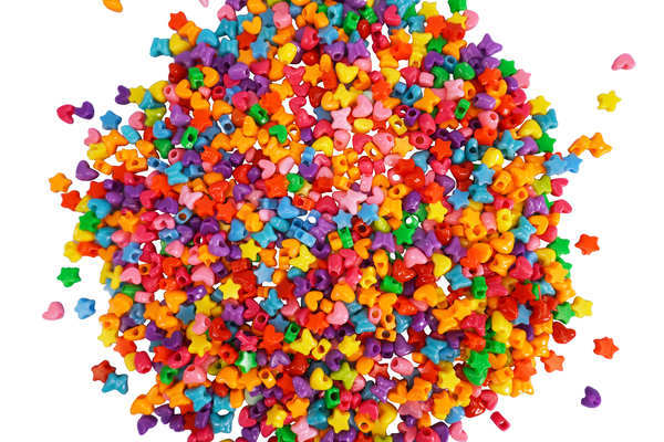 Kunststoffperlen, versch. Formen, 400 gr Kunststoffperlen, versch. Formen, 400 gr