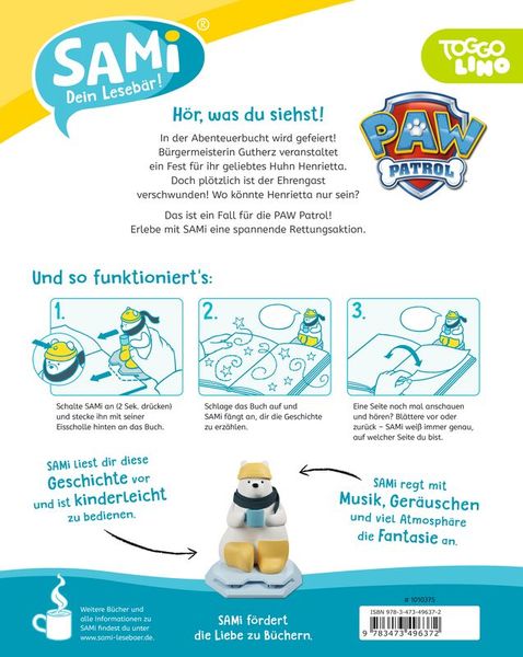 SAMi - dein Lesebär, Buchpaket "Paw Patrol"-Abenteuer SAMi - dein Lesebär, Buchpaket "Paw Patrol"-Abenteuer