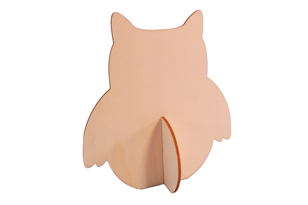 Holzeulen, 13 cm Höhe, 6 Stück (SONDERANGEBOT)