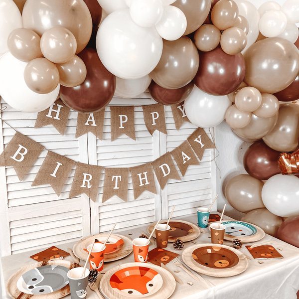 Ballongirlanden-Kit DIY Braunbär, 105 tlg.