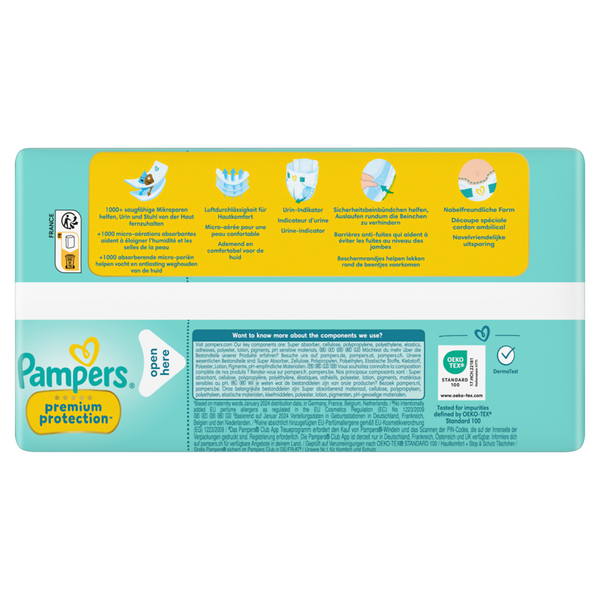 windel, verpackung, pampers, premium protection, babycare