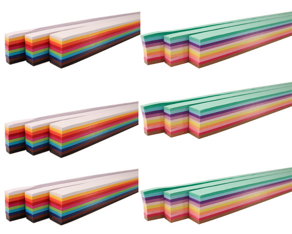 FOLIA Flechtstreifen-Set, in allen Größen und Farben, 1200 Stück, farbig sortiert FOLIA Flechtstreifen-Set, in allen Größen und Farben, 1200 Stück, farbig sortiert